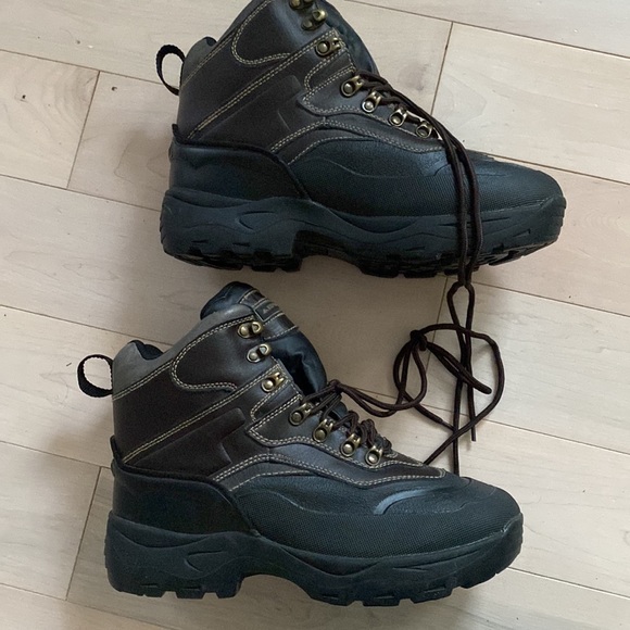 Explorers mens leather insulated snow work boots 10.5 - Picture 1 of 14